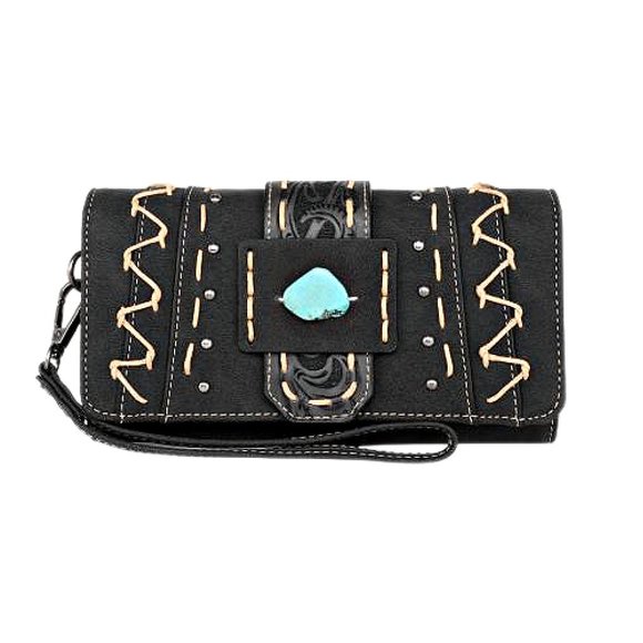 Montana West Brand Tooled Leather Wallet - BRAND NEW - Picture 4 of 6